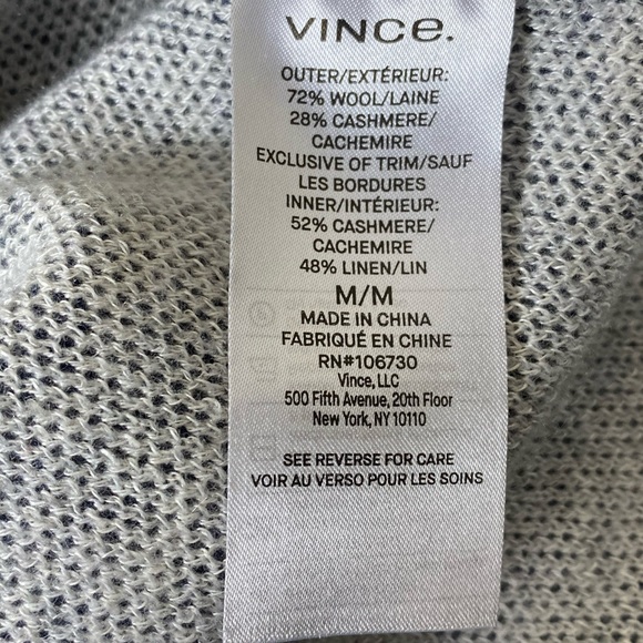 Vince Wool and Cashmere Jacquard Stripe Sweater - Picture 5 of 6